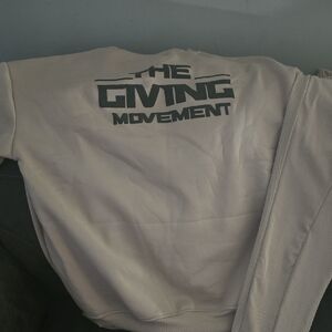 Simple Beige Ribbed Fabric with Blue Label